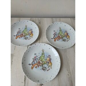 Disney Shepherd Winnie the Pooh Xmas‎ plate your Tigger dinner tree set